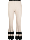 BY MALENE BIRGER RIBBED-KNIT TROUSERS