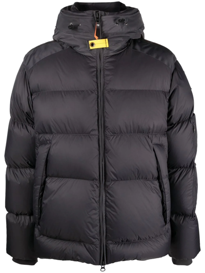Parajumpers Padded Hooded Jacket In Black