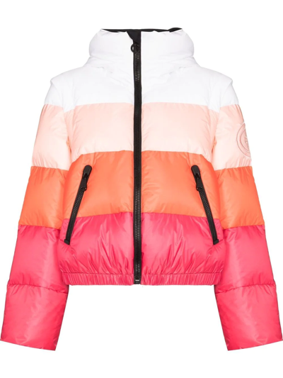 Goldbergh Pink Bliss Padded Ski Jacket In Orange