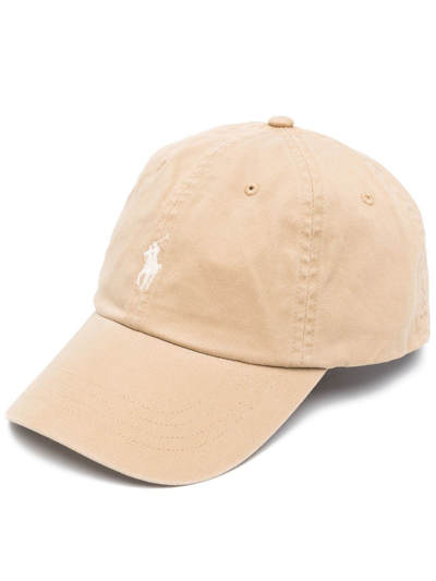 Polo Ralph Lauren Beige Classic Logo Baseball Cap In Neutral