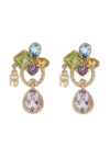 DOLCE & GABBANA 18KT YELLOW GOLD GEMSTONE DROP EARRINGS