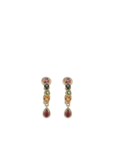 Dolce & Gabbana 18kt Yellow Gold Gemstone Drop Earrings