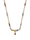 Dolce & Gabbana 18kt Yellow Gold Necklace With Multicolored Fine Gemstones In Gold