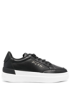 TOMMY HILFIGER CALF-LEATHER CHUNKY SNEAKERS