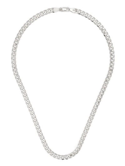 Maria Black Forza Chain-link Necklace In Silber