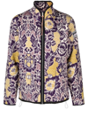 Aries Floral-print Fleece Sweater In Violett