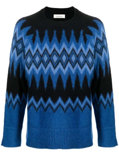 LANEUS KNITTED GRAPHIC JUMPER