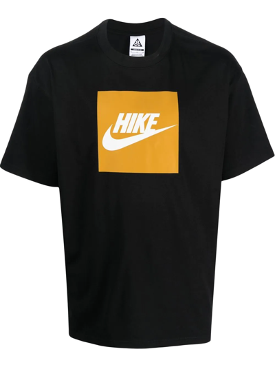 Nike Nrg Acg Logo-print Jersey T-shirt In Black