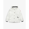 CANADA GOOSE CANADA GOOSE BOYS NORTHSTAR WHITE KIDS LOGAN HOODED SHELL PARKA 7-16 YEARS,59667569