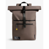 Ted Baker Rubberised Roll-top Backpack In Taupe