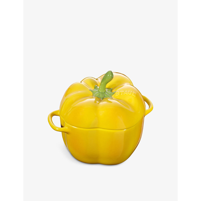Staub Pepper Cast-iron And Enamel Cocotte 11cm In Yellow