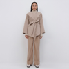 Simkhai Rowen Wool Fringe Coat In Sand