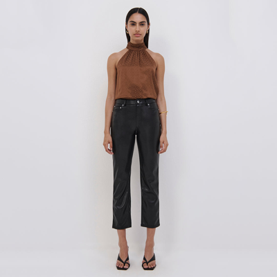 Simkhai Nara Jacquard Top In Chocolate
