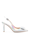 GIANVITO ROSSI METALLIC-FINISH 95MM POINTED PUMPS