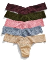 HANKY PANKY SIGNATURE LACE LOW RISE THONG FASHION 5-PACK