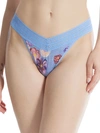 Hanky Panky Dream Lace Trim Modal Original Rise Thong In Chatsworth House