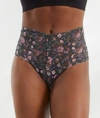 Hanky Panky Signature Lace Printed Retro Thong In Highgrove Gardens