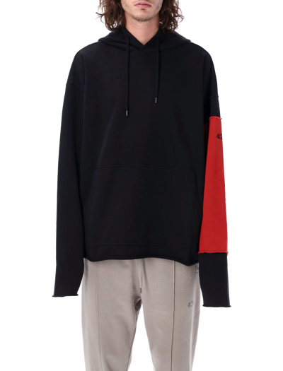 Fourtwofour On Fairfax Hoodie Featuring Contrasting Sleeves In Black