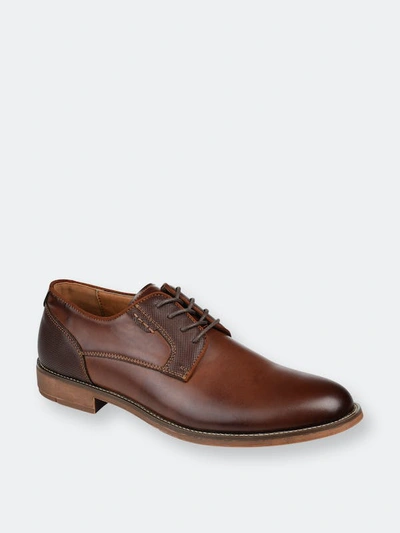 Vance Co. Shoes Vance Co. Alston Textured Plain Toe Derby In Brown