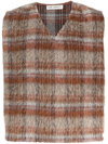 OUR LEGACY CHECKED V-NECK SWEATER VEST
