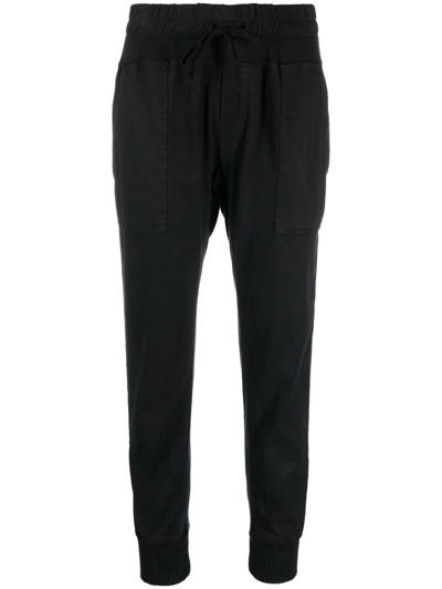 James Perse Jersey Track Pants In Black