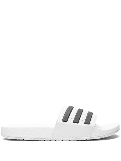 Adidas Originals Adilette Boost Slides In White