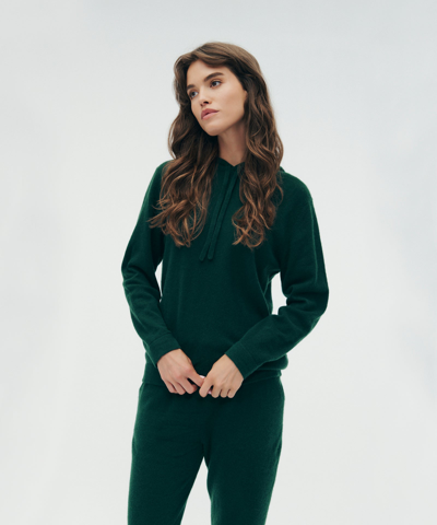 Naadam The Essential Cashmere Hoodie In Dark Green