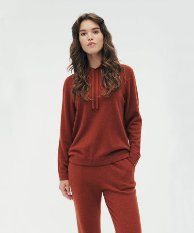 Naadam The Essential Cashmere Hoodie In Rust