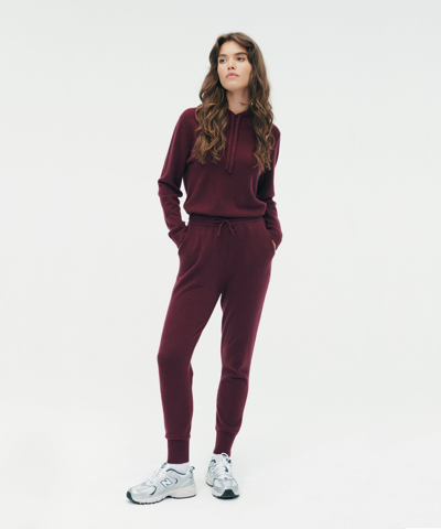 Naadam The Essential Cashmere Sweatpants In Merlot