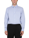 ERMENEGILDO ZEGNA MEN'S  BLUE OTHER MATERIALS SHIRT