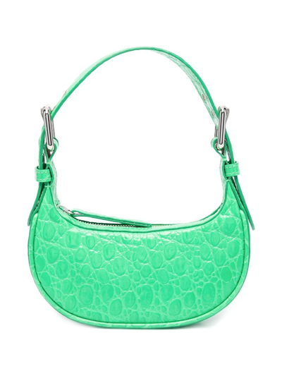 By Far Womens Green Leather Handbag