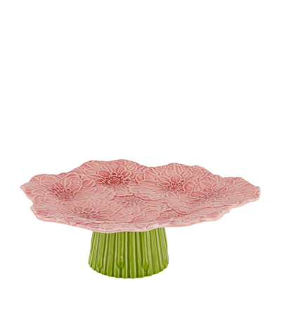 Bordallo Pinheiro Maria Flor Cake Stand In Multicolour