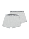 Karl Lagerfeld Gray Set For Boy With Black Logo In Grigio