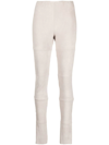 Kristensen Du Nord Panelled Suede Leggings In Neutrals