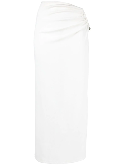 Christopher Esber Crystal-embellished Maxi Skirt In White