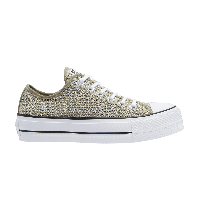 Pre-owned Converse Wmns Chuck Taylor All Star Platform Low 'light Field Surplus' In Brown