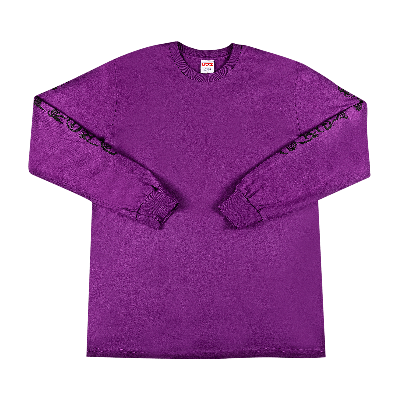 Pre-owned Supreme Clayton Patterson Long-sleeve Tee 'light Purple'