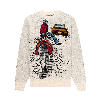 Pre-owned Aimé Leon Dore X X Porsche 911sc Pappou Sweater 'pristine' In Cream