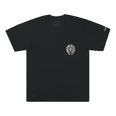 Pre-owned Chrome Hearts Horseshoe Logo Pocket T-shirt 'black'