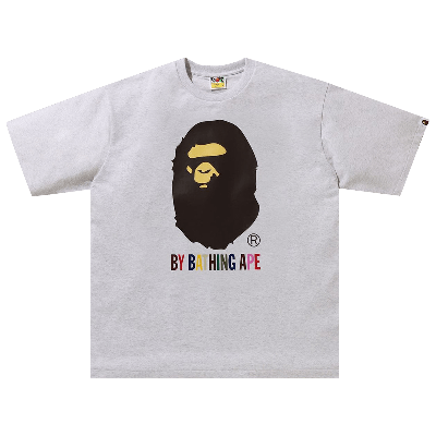 Pre-owned Bape Colors By Bathing Ape Relaxed Fit Tee 'grey'