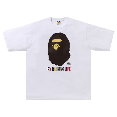 Pre-owned Bape Colors By Bathing Ape Relaxed Fit Tee 'white'