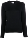 Filippa K R-neck Fine-knit Jumper In Black