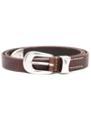 OUR LEGACY WESTERN LEATHER BUCKLE BELT