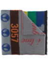 Walter Van Beirendonck Graphic-print Wool Scarf In Grau