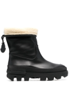 MONCLER EMBOSSED-LOGO ANKLE BOOTS