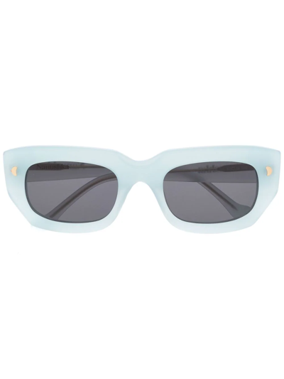 Nanushka Thick Cat-eye Sunglasses In Blue