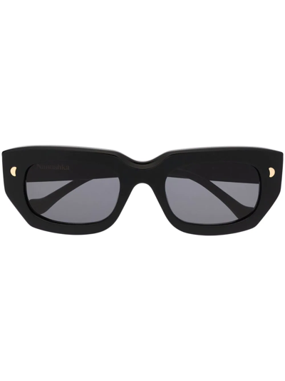 Nanushka Polished Cat-eye Sunglasses In Black