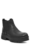 Ugg Skyview Waterproof Chelsea Boot In Black Leather