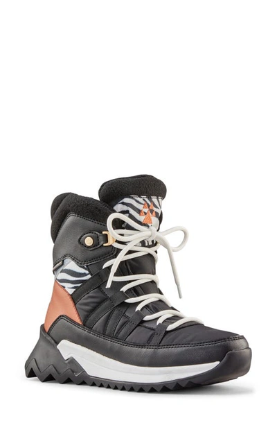 Cougar Steeze Waterproof High Top Sneaker In Zebra