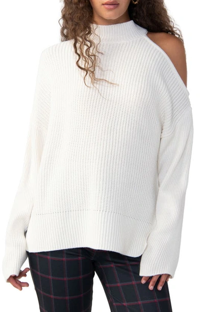 Sanctuary Cut It Out Sweater In Creme